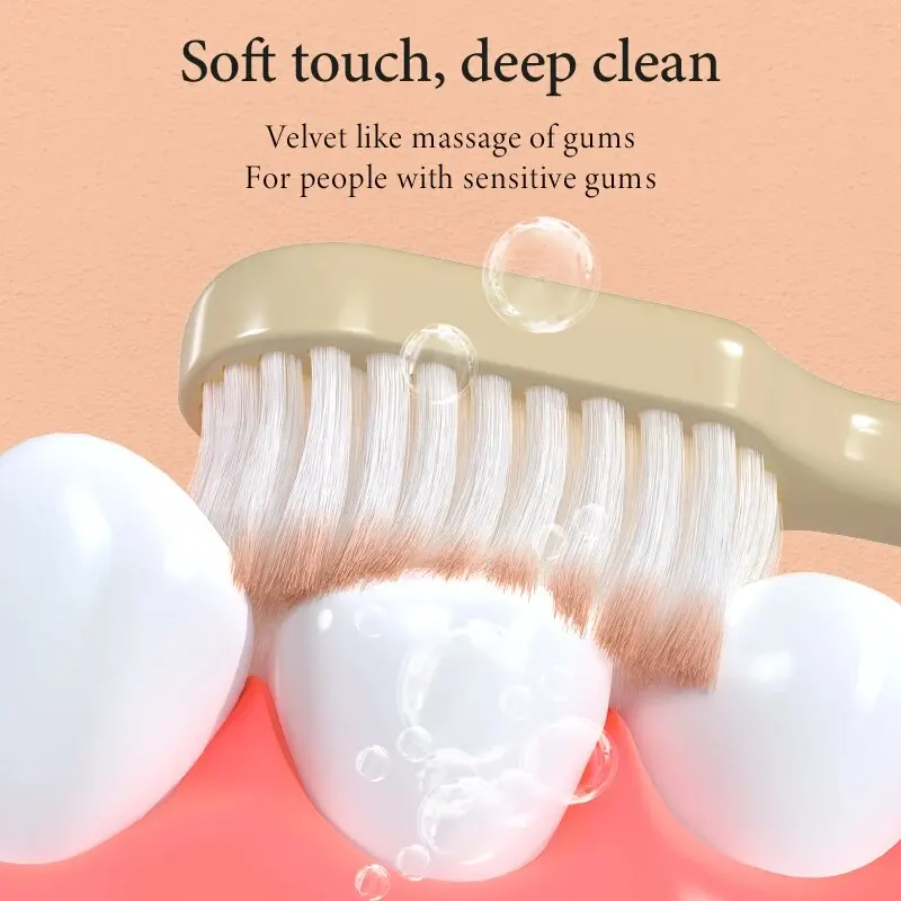 7PCS Soft Bristle Toothbrush, Multi-color Pointed Line Wide Head, Detachable, Manual Toothbrush for Home Couples