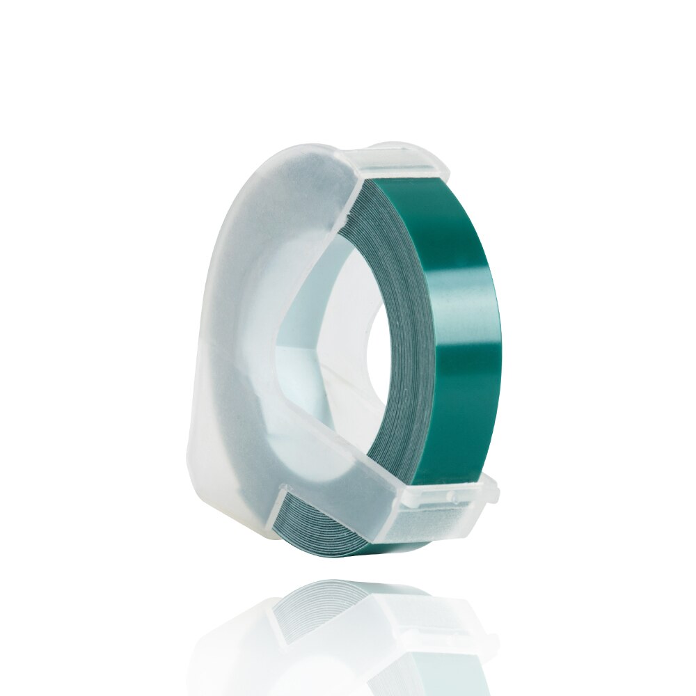 Mieszane kolory 3D PVC tłoczenie DIY taśma z etykietami kompatybilny Dymo 1610 12965 1540 1880 motex E-101 instrukcja drukarka etykiet ręcznie robione: lake green