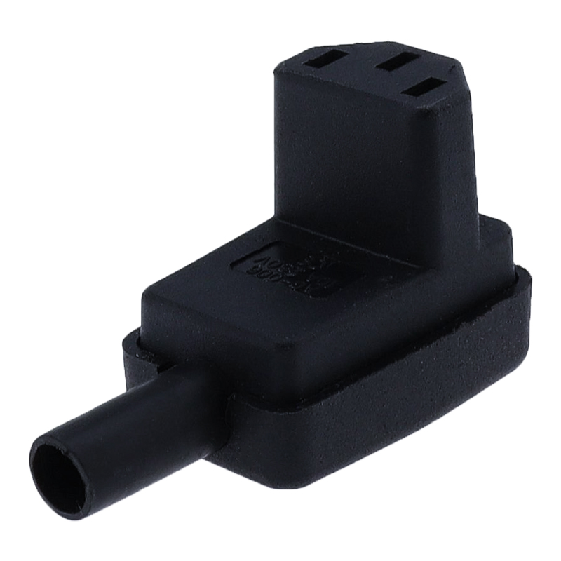 Codo negro C15 C13 C14 cable de alimentación cableado enchufe de alimentación ensamblar conector IEC salida PDU UPS enchufe de CA eléctrico 10A 250V: Castaño