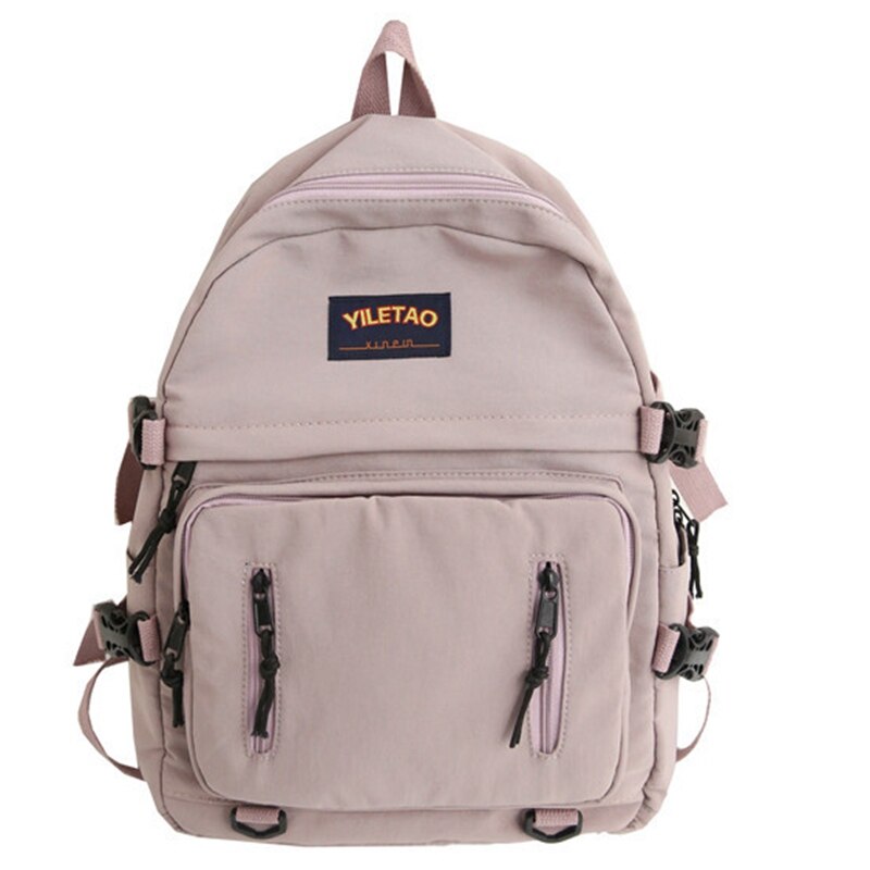 jugendlich Schule Taschen für Mädchen Teenager Rucksack Weiblichen Gymnasiasten Frauen Bookbags Leichte, Weiche Campus Schul: Violett Rosa