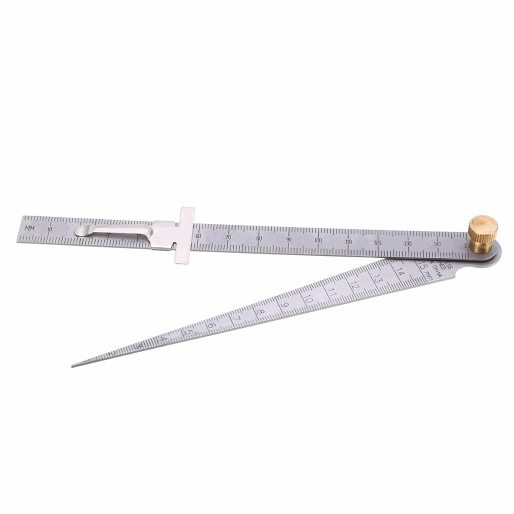 2pcs/set Stainless Steel Welding Taper Tool Multifunctional Field Measurement Depth Hole Inspection Portable Feeler Gauge