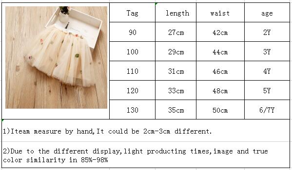 Babymeisjes bloemen borduurwerk tule tutu rokken meisje beige roze effen kleur rok kinderkleding