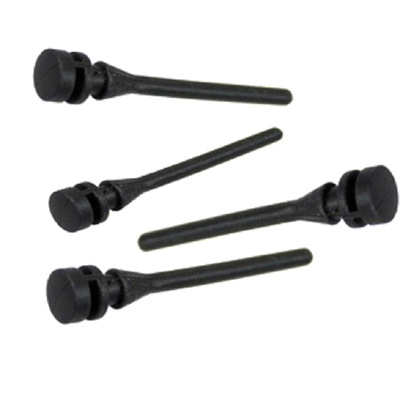 20 stuks zwarte pc ventilator rubberen schroef demping nagel trillingsdemping siliconen schroef pin klinknagel