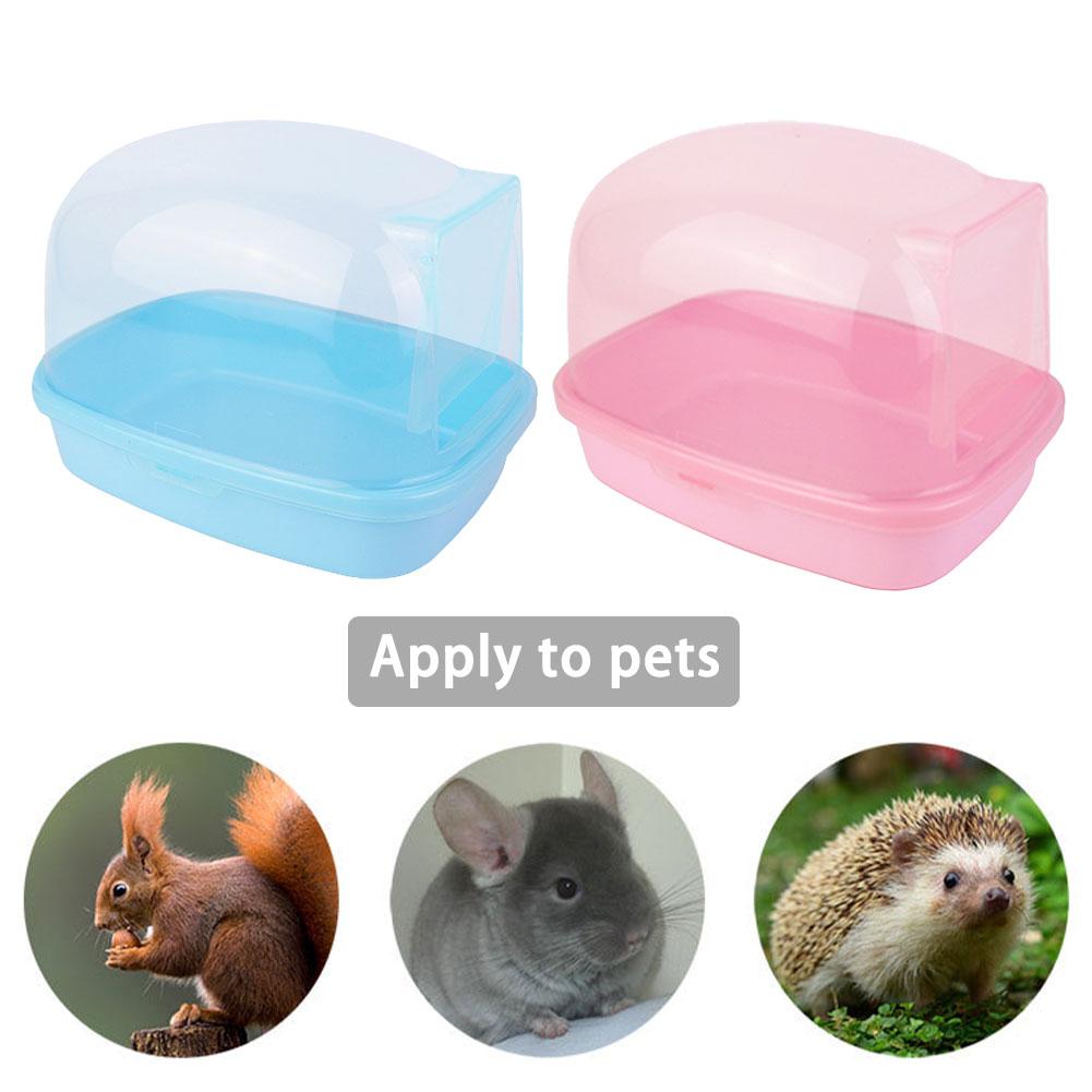 Casa de baño para mascotas, Hamster, piscina, Chinchilla, polvo, arena, baño, ducha, inodoro