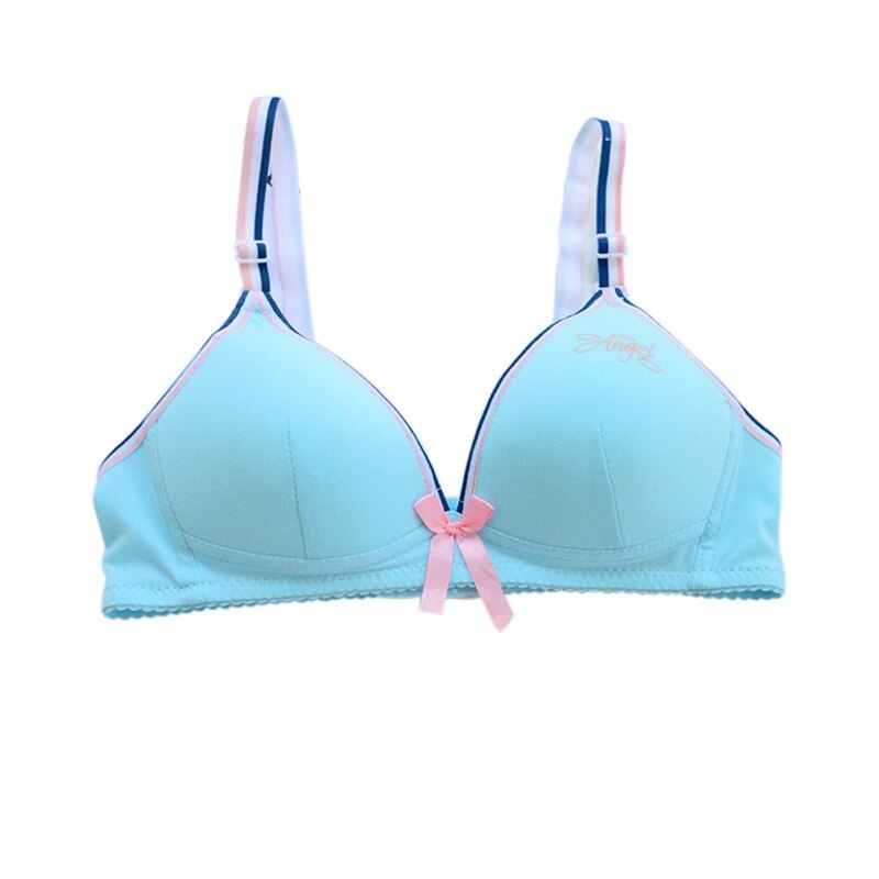 Girl A Cup Underwear Cotton Training Bras Teenage Sport Puberty Teen Child Fitness Bra 12-18Y Youth Small Breast Bra girl cloth