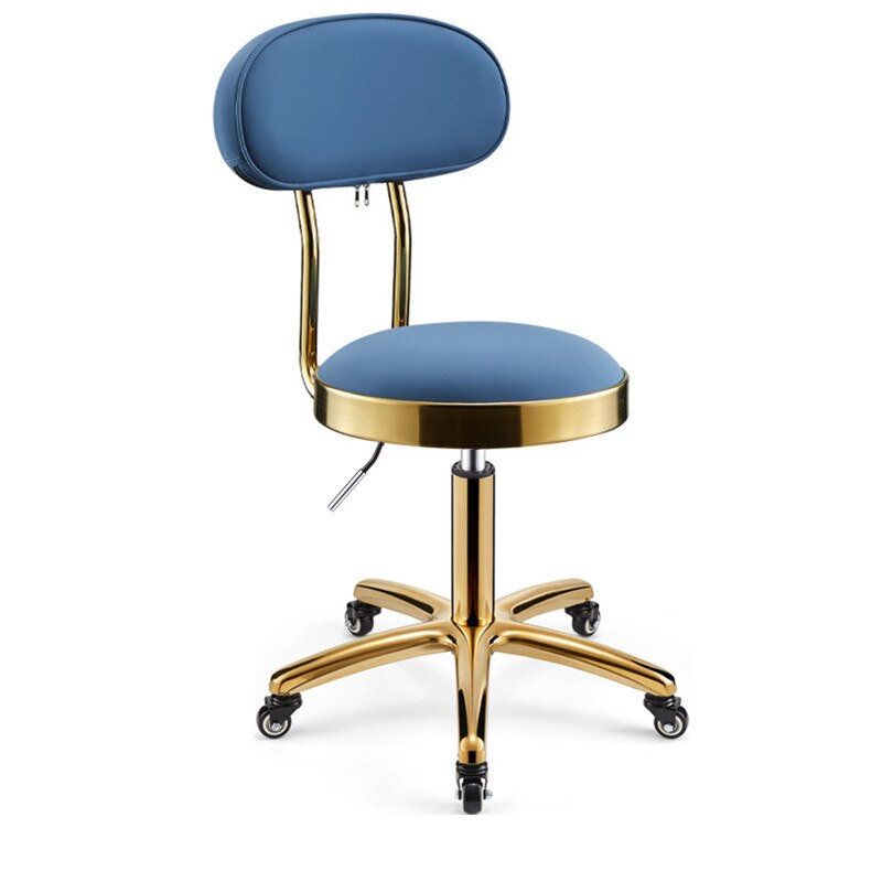 Roterende Lifting Schoonheid Kruk Kapper Stoel Ronde Gouden Kruk Rvs Stoel Kapper Kruk Kapsalon
