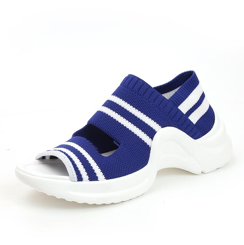 sommer Frauen Sandalen lässig Keile Komfortable Gittergewebe Atmungsaktive Schuhe Frau lässig Plattform Sandalen frauen schuhe mujer & 104