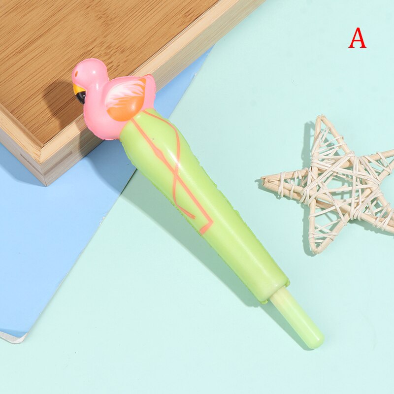 Trage Rebound Flamingo Stress Reliever Zachte Neutrale Pen Student Apparaat Flamingo Stress Reliever Pen: A
