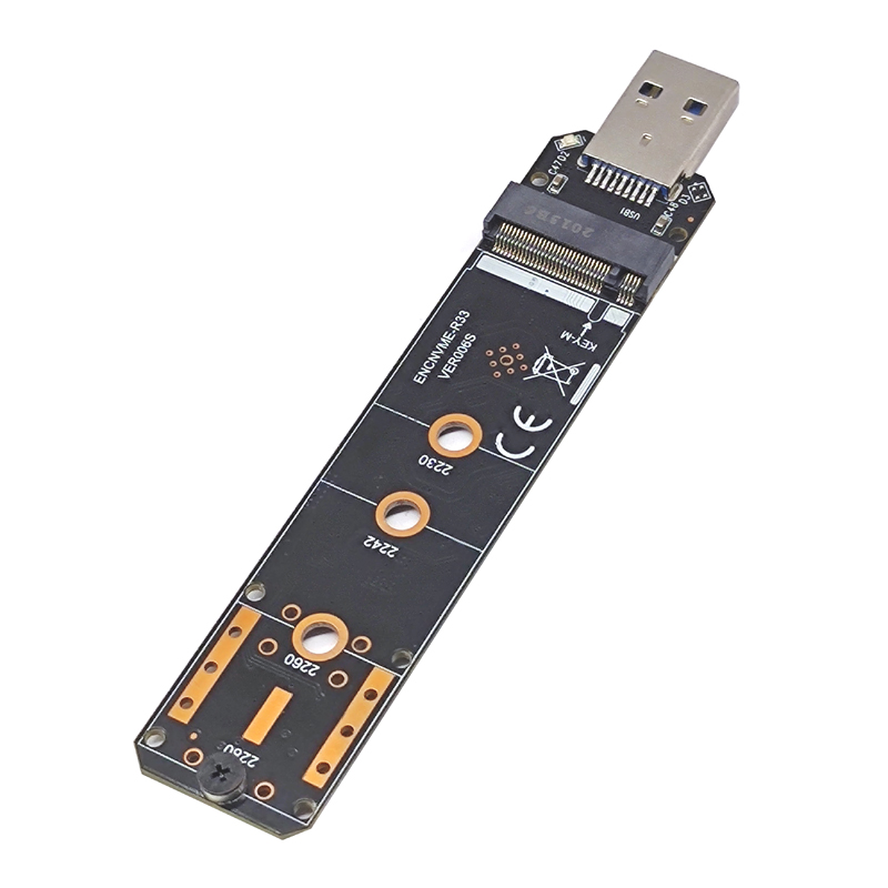 Nvme usb-adapter m..2 nvme naar usb 3.1 ssd-adapter 10 gbps usb 3.1 gen 2 rtl 9210 -chips voor m-key  m2 nvme 2230 2242 2260 2280 m.2 ssd: Default Title