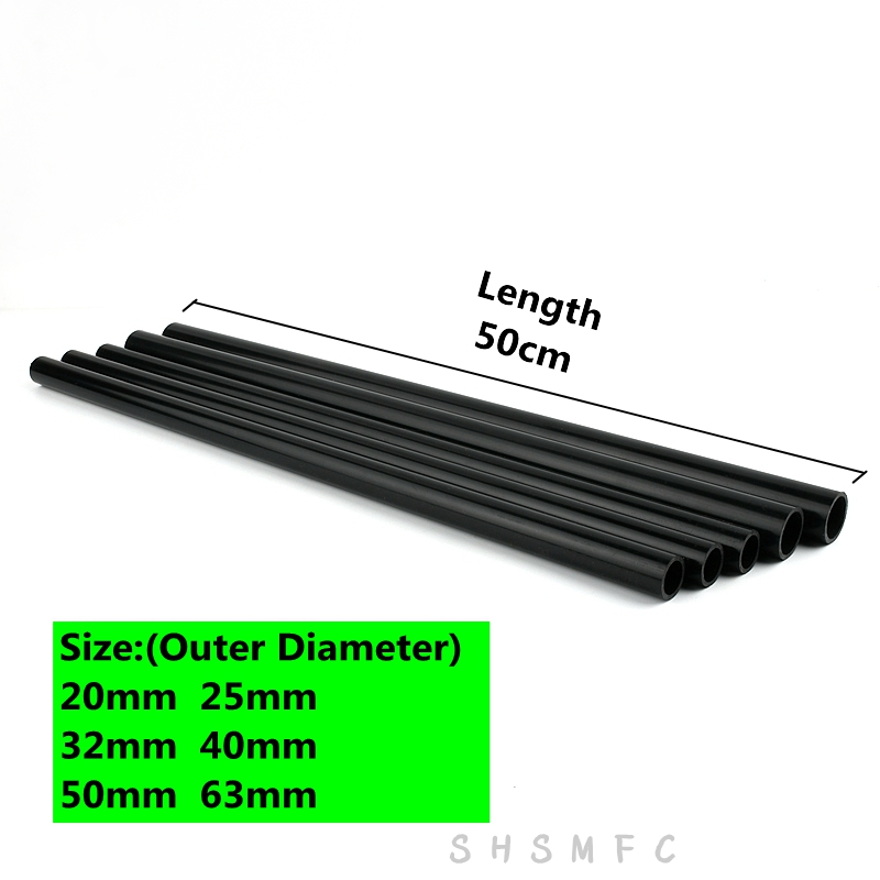 20 25 32 40 50mm Black PVC 90° Elbow Drainage Connector Aquarium Overflow Joints Water Inlet Outlet Supply Pipe Drain Fittings: WHITE / 1''