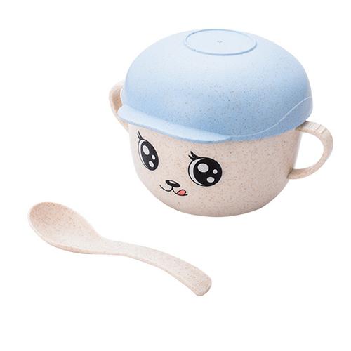 5pcs/set Baby Dish Training Tableware Children Cute Cartoon Feeding Food Dishes Kids Dinnerware with Bowl Cup Spoon Fork Plate