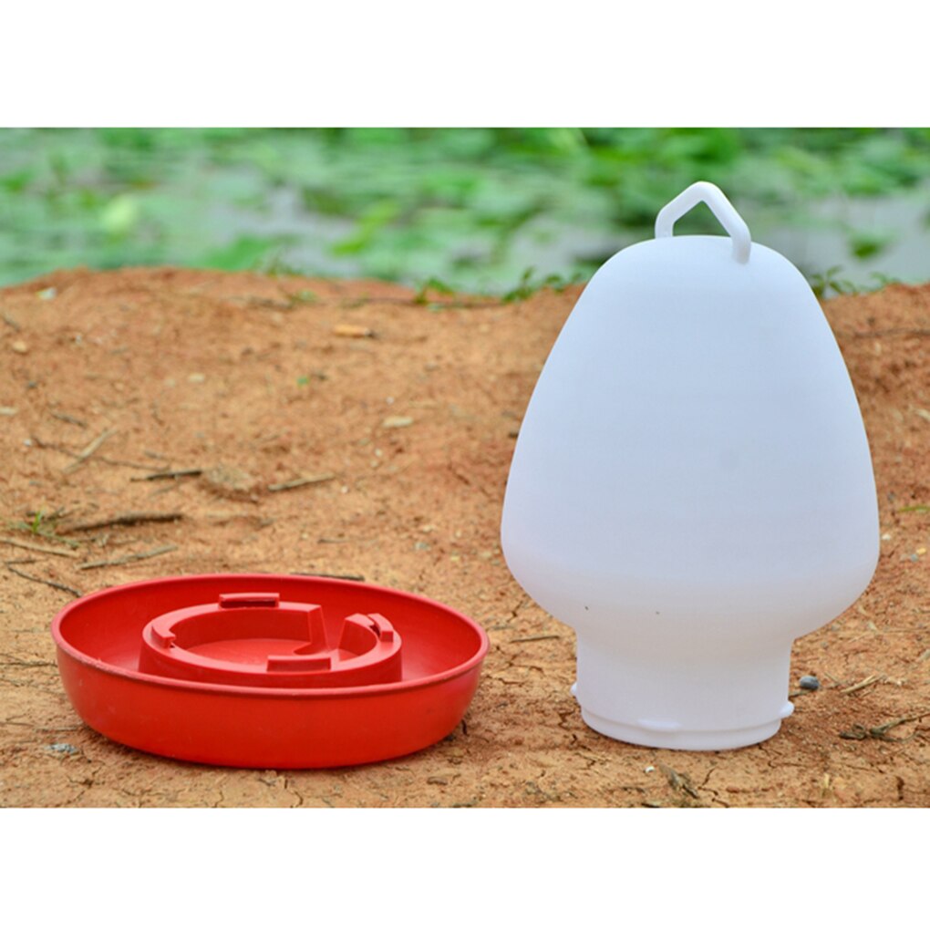 Alimentador de agua para aves de 3L, cúpula, alimentación de aves de corral, bebedero dispensador de agua de PE, bebedero para animales