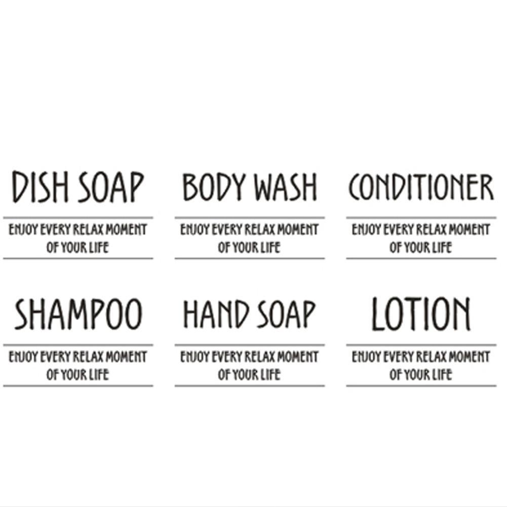 Shampoo Bottle Label Sticker Lotion Shower Gel Bottle Label Sticker Press Lotion Bottle Plastic Bottle Label Sticker