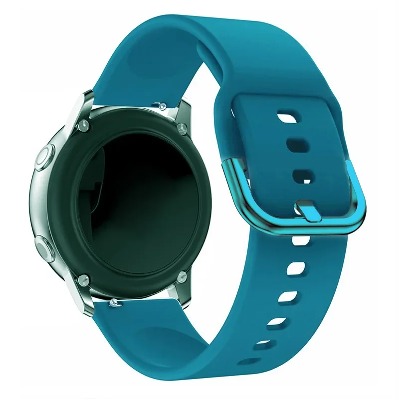 Correa de 20mm/22mm para Amazfit GTS/2/2e/3/4 GTS2 Mini/GTR 4/3/Pro/47mm/GTR2/2e/stratos 2/3 pulsera de silicona Amazfit bip correa de reloj: S / Luz Blanca Pur