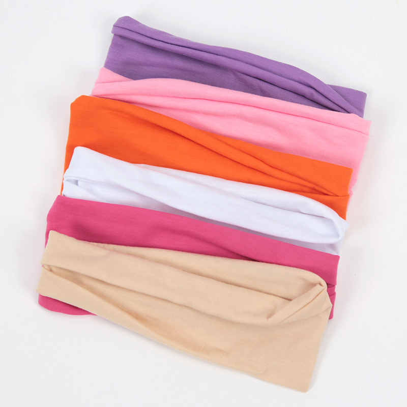 3 unids/set banda para el cabello diademas elásticas de torcidas cabeza cruzada envoltura banda para el cabello accesorios para el cabello para mujeres diadema Simple