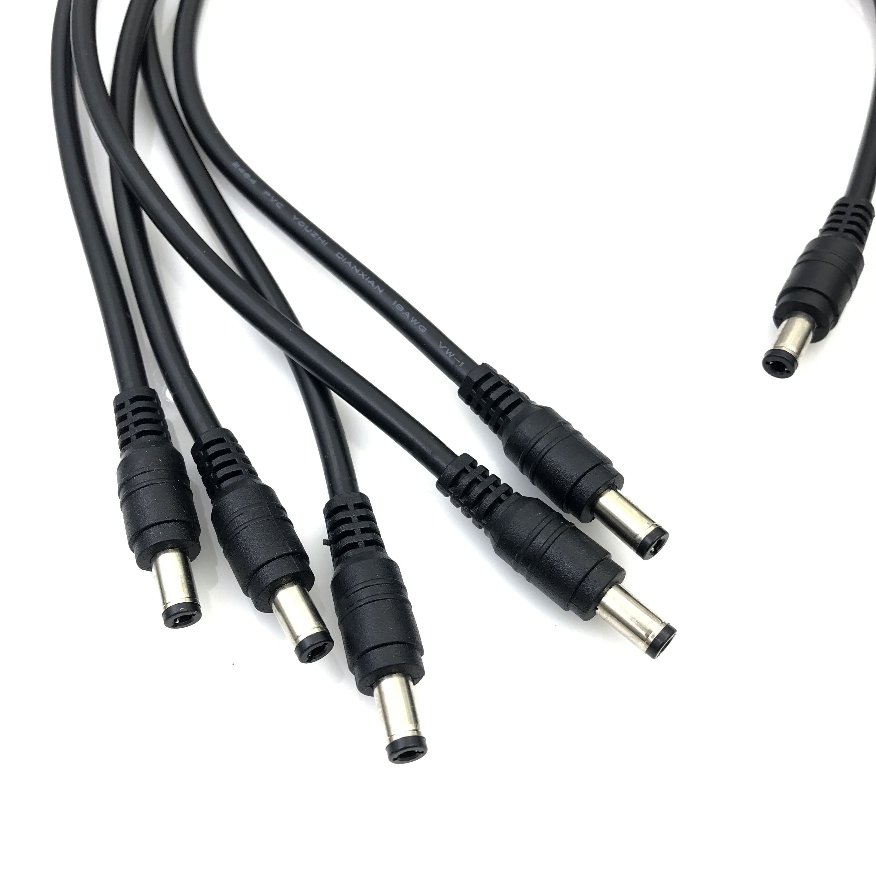 Adapter Connector Cable Dc Plug 5.5X2.1Mm/2.5 Man 5.5X2.1Mm Male Adapter connector Kabel 18AWG Monitor De Power