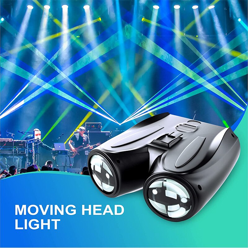 Lumières de scène DJ 128 LED, motif sonore, lumière de fête activée, effet stroboscopique, pour Club de danse, événement Disco de mariage