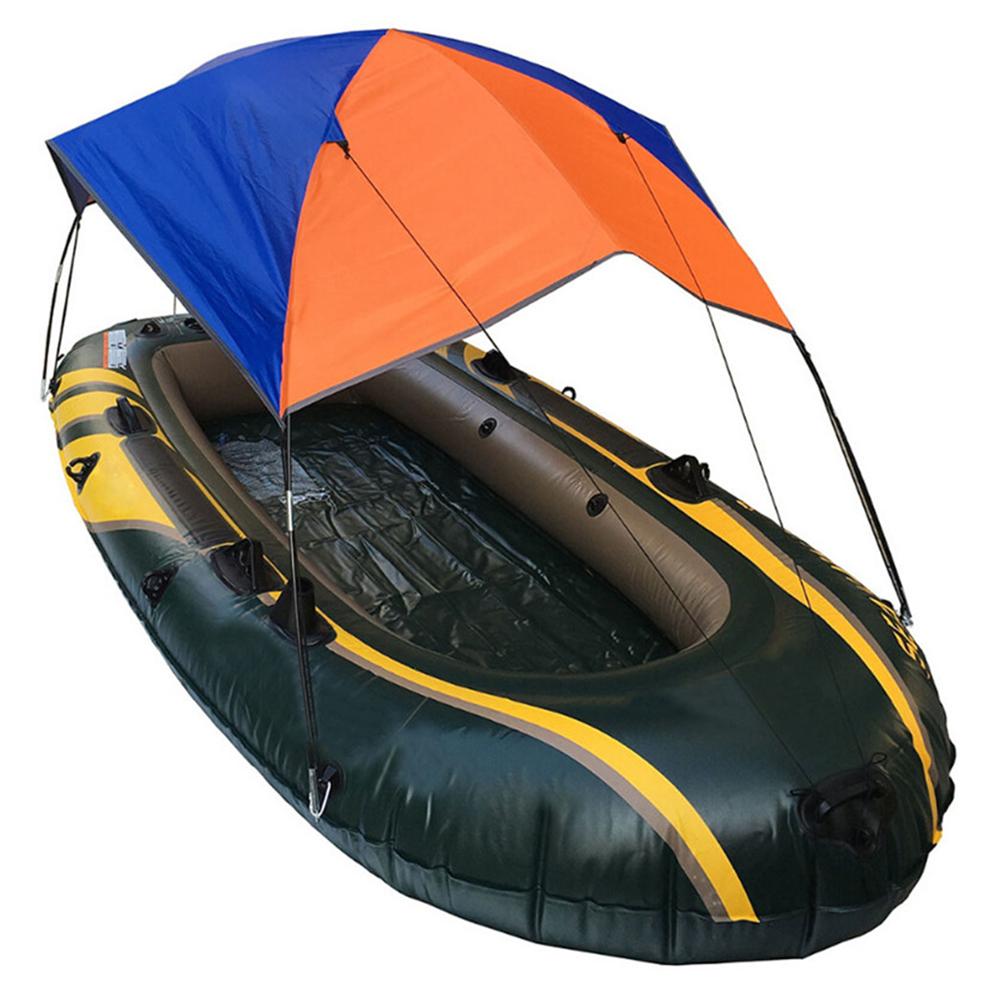 Oppustelig båd fiskeri solskærm regn baldakin kajak kit sejlbåd fortelt topdæksel foldbar solskærm bådtelt kajak til – Grandado