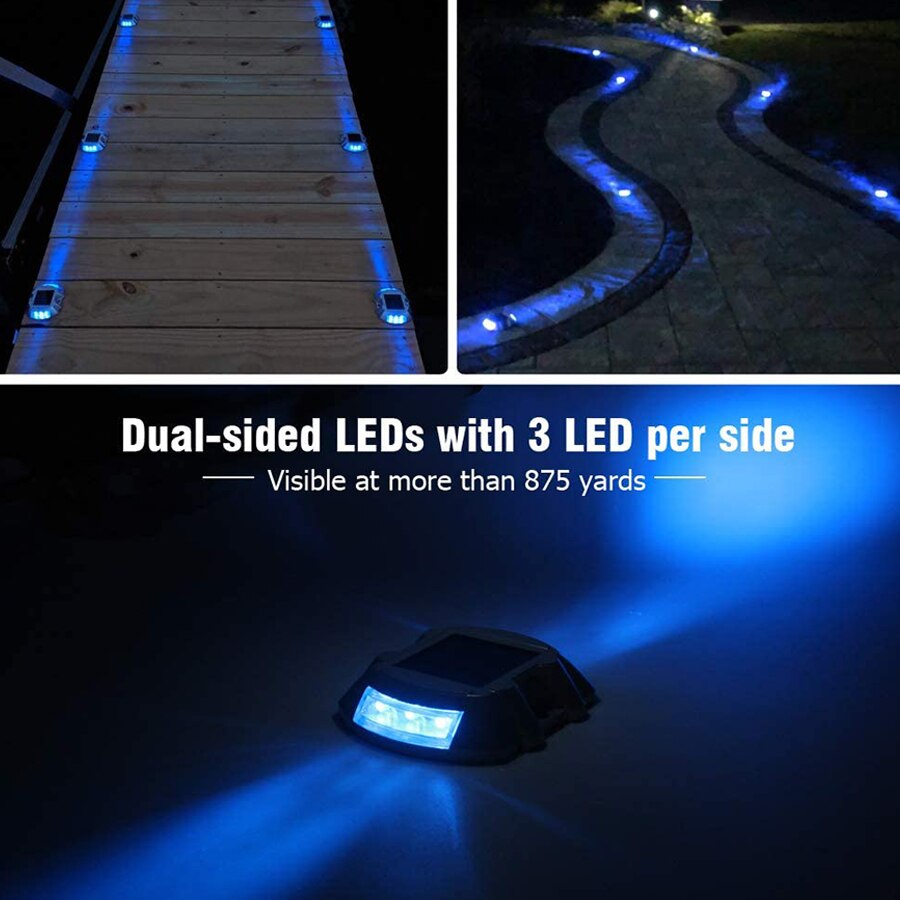 Thrisdar – lampe solaire LED étanche pour pont de bateau, éclairage d&#39;extérieur, idéal pour une allée, des escaliers