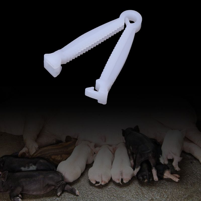 10pcs Pig Umbilical Cord Clip Clamp Disposable Whelping Kit Farm Ranch Supplies