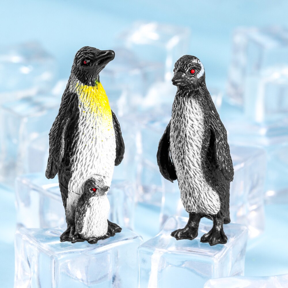 8 Stuks Penguin Baby Creatieve Pinguïn Vormige Figuur Model Voor Kinderen Peuters