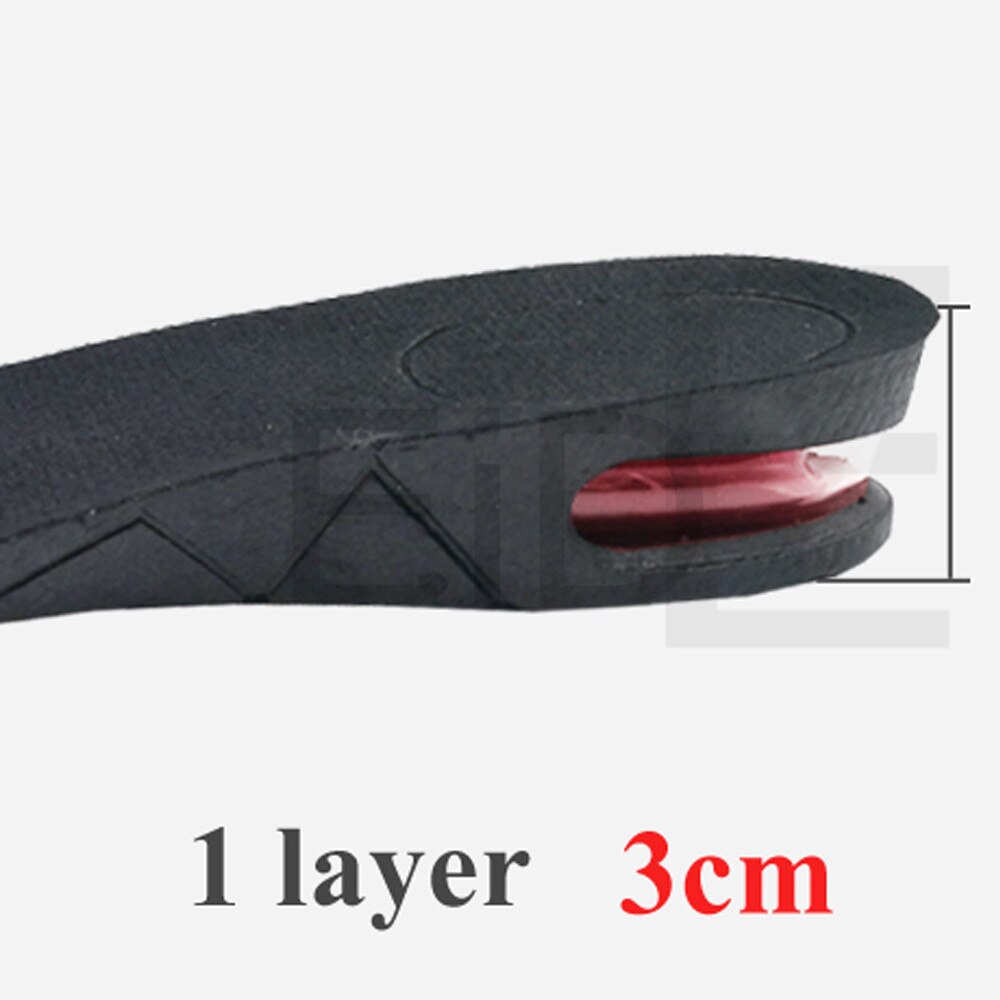 EiD 3-9cm Höer ErhöHenne Einlegesohle Kissen Höer Heben Verstellbaren schneiden Schuh Ferse EinfüGen Größer Frauen Männer unisex Fuß Pads: Höhe 3cm