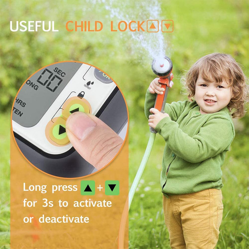 Ne Digital Irrigation Timer Programmable Outdoor Smart Rain Sense Automatic Watering Irrigation Timer Garden Water Timer