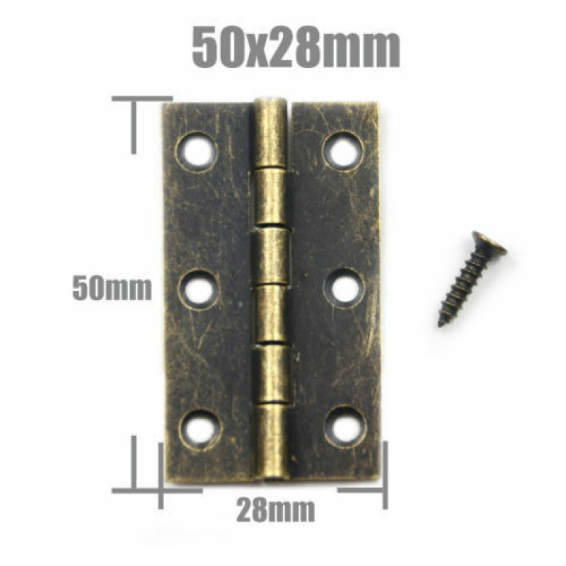 10 Stück Metallscharnier für Haus Miniatur Schrank Möbelbeschlag Home Hardware Mini verlängert Antik Messing Bronze Schmuck: green