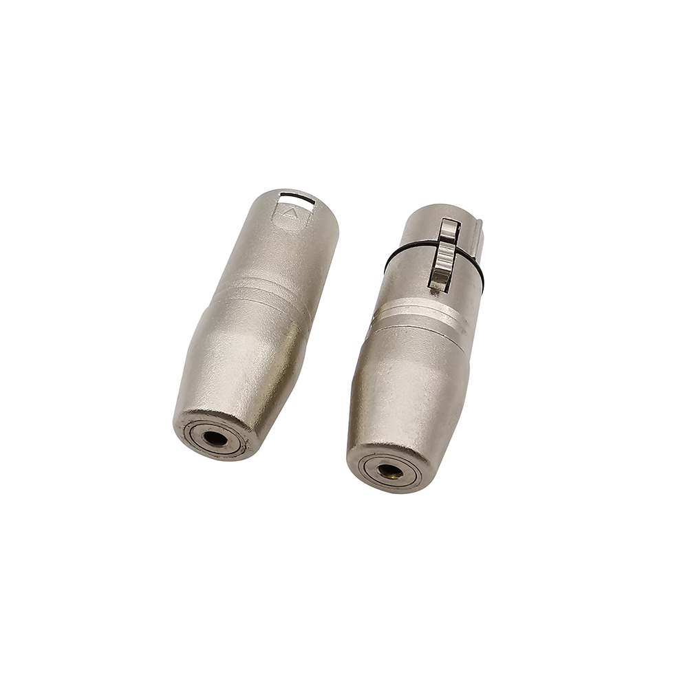1 Stücke 3,5mm zu XLR 3 Stift Weiblich Männlich Audio- Adapter Konverter Stecker Für Mikrofon Lautsprecher