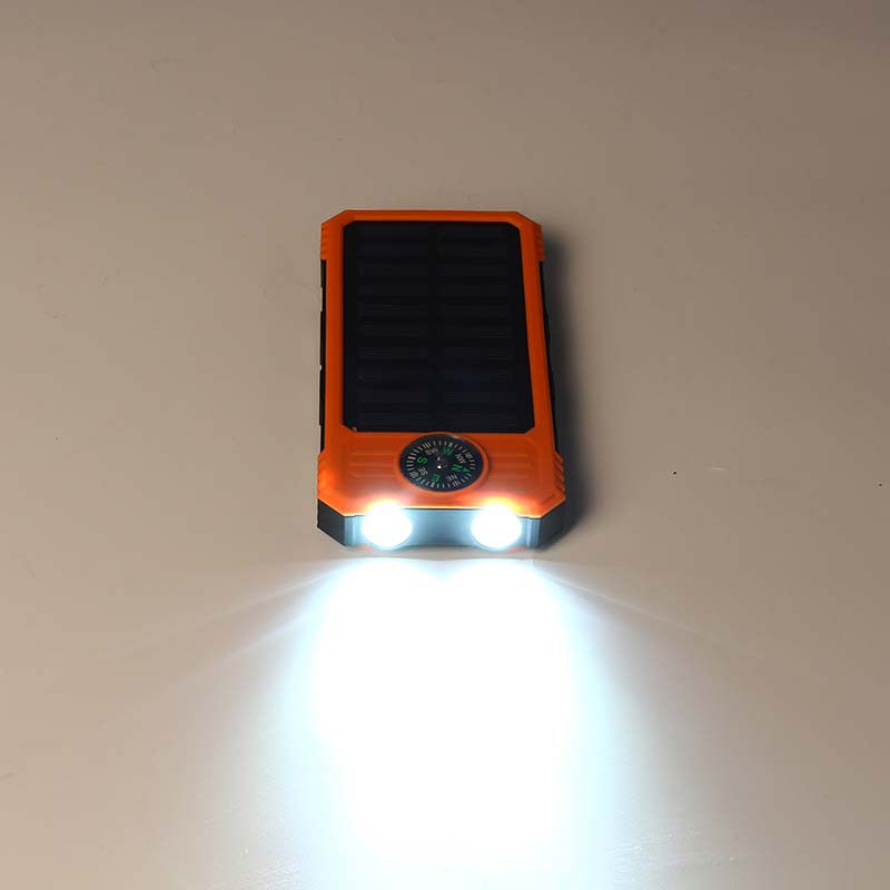 30000 Mah Solar Power Bank Waterdicht Solar Charger 2 Usb-poorten Travel Externe Lader Powerbank Met Kompassen Led Licht