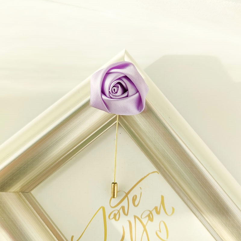 Alfileres Boutonniere para novio para hombre, ramillete de boda, broche para mujer, flores, rosas, ojal de seda para padrino de boda, accesorios para traje de matrimonio, graduación A: Multicolor