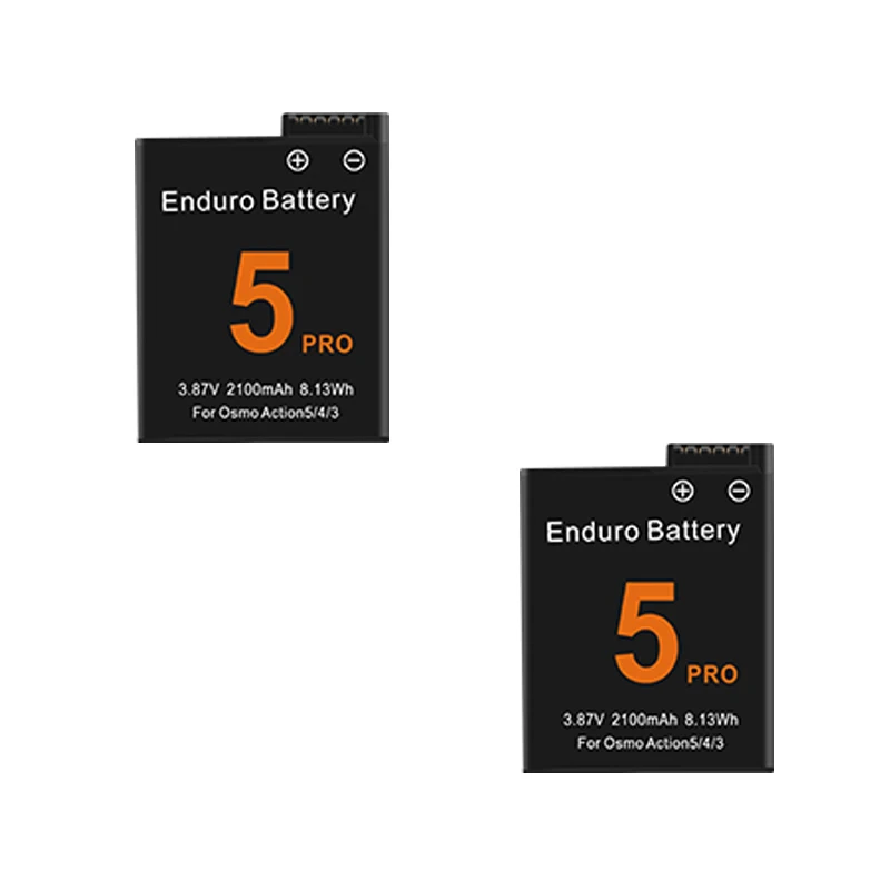 Battery for DJI Osmo Action 5 Pro Action Camera Batteries 3 Slots Fast Charger 2100mah Battery for Osmo 3 4 5 Pro Accessories: Pink