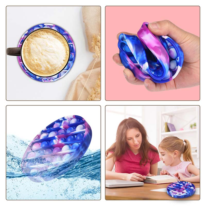 Push Bubble Fidget Zintuiglijke Speelgoed Autisme Speciale Behoeften Stress Reliever Kids Adult Antistresse Speelgoed Popit Fidget Speelgoed Eenvoudige Kuiltje
