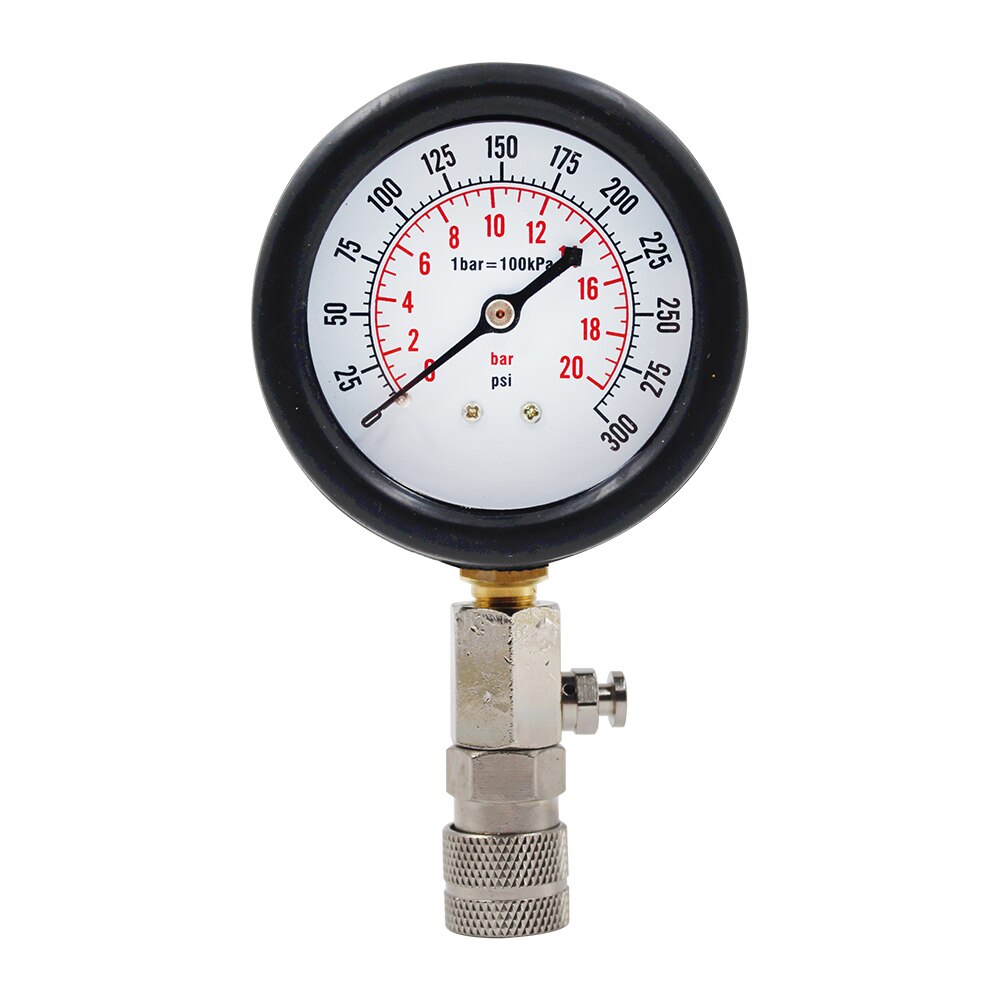 0-300 Psi Gasoline Engine Compression Gauge Tester Automobile Petrol Gas Engine Cylinder Pressure Test Tool Kits