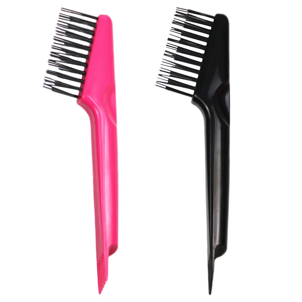 Cepillo de limpieza de pelo de doble cabeza para salón de peluquería, cepillo de pelo embadurado, eliminador de rastrillo, artefacto Personal para el hogar