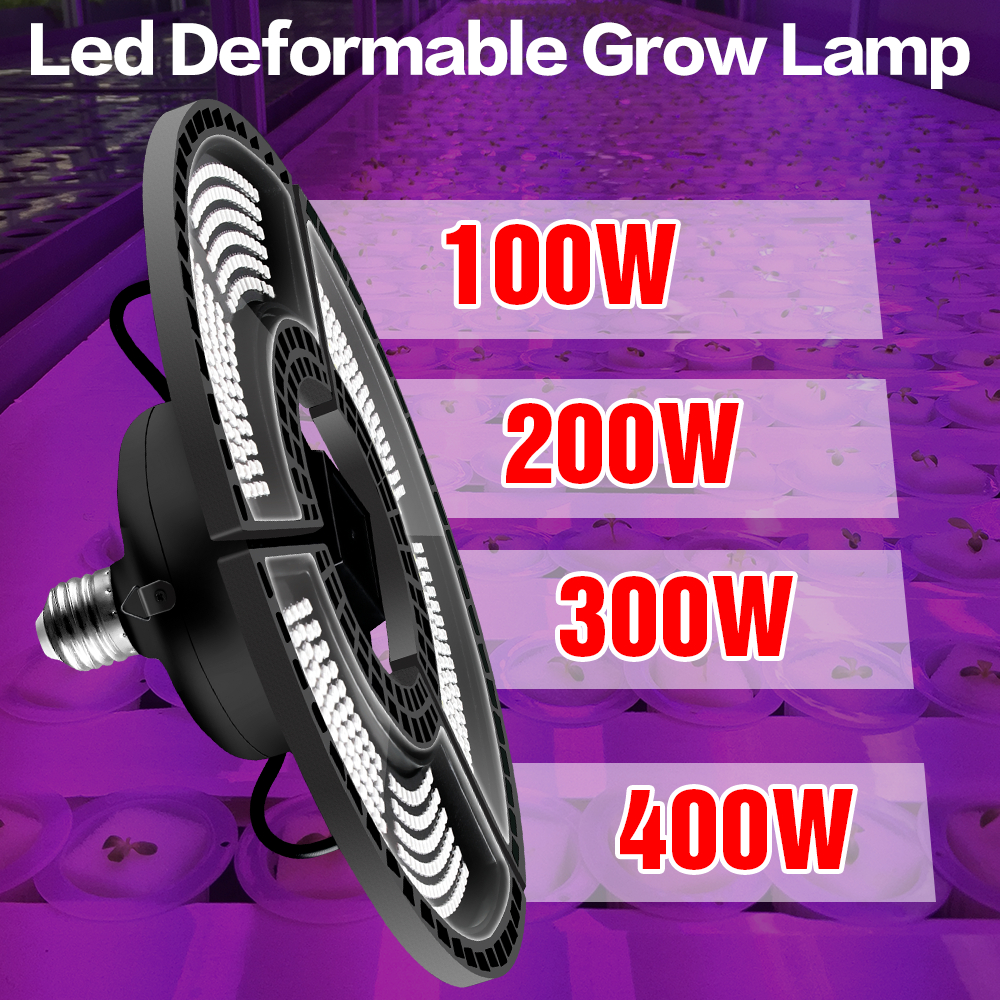 Full Spectrum Grow Light LED Plant Growing Lamp E26 Hydroponic LED Light 100W 200W 300W 400W E27 Growth LED Bulb 220V Phyto Lamp