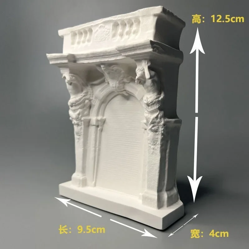 Nordic INS Style Character Gypsum Statue DIY Painted Sketch Photography Props Tabletop Decorations Home Art Plaster Decoration: Brown