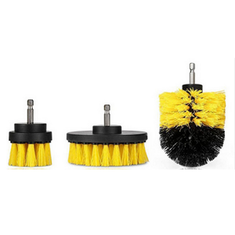 3pcs Power Scrubber Brush kit For Bathroom Cleaning Drill Scrubber Cordless Attachment Kit Power Scrub Tubs Baseboards Scourer: Green