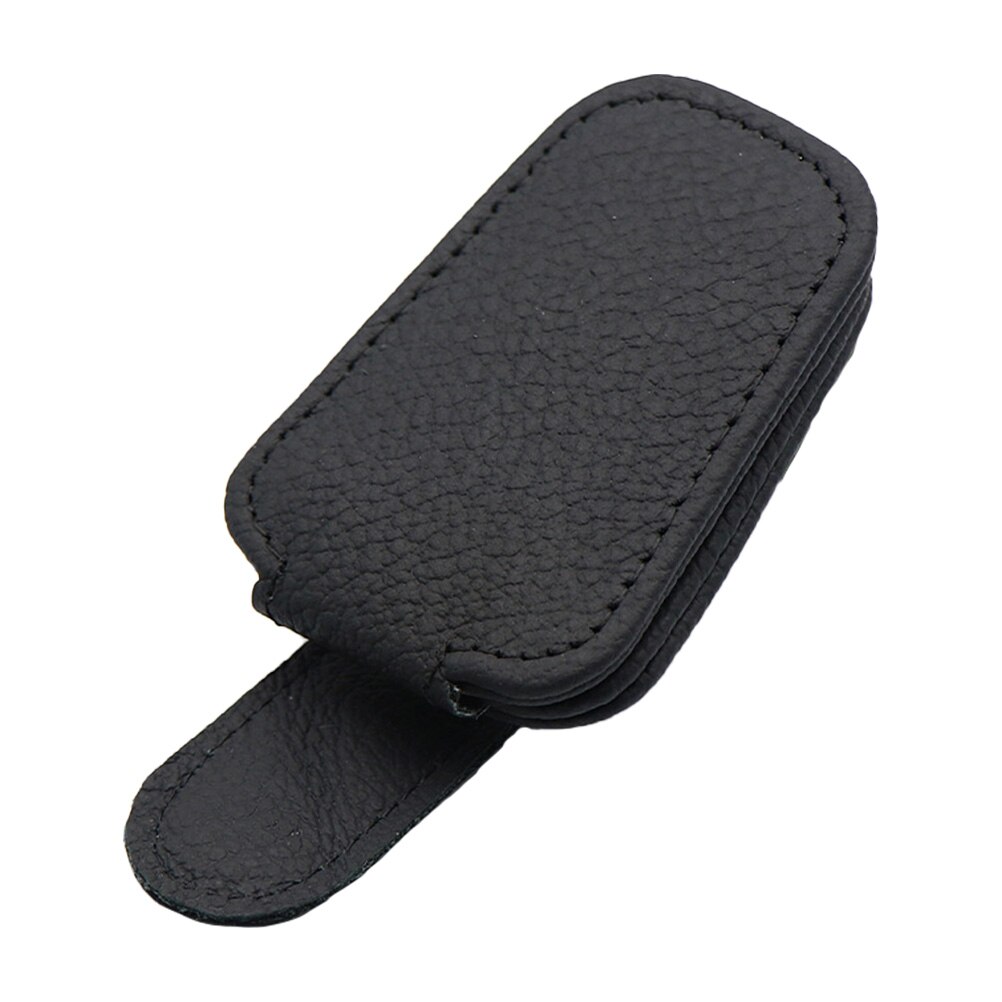 1pc z trwałej skóry PU osłona przeciwsłoneczna klip etui na okulary przeciwsłoneczne robić samochodu samochód okulary klip