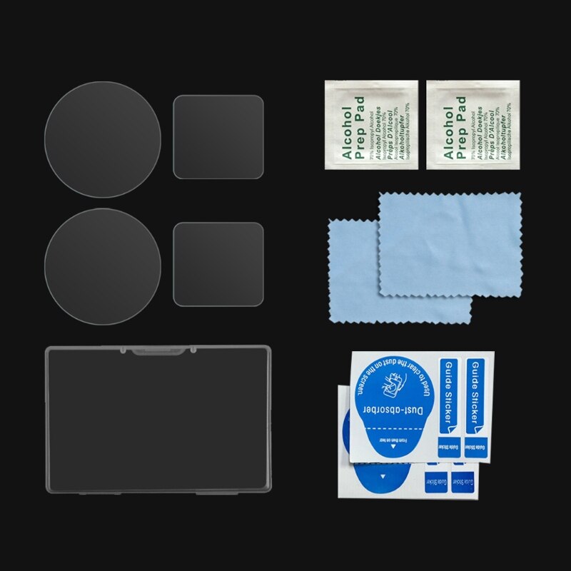 1 Juego de Protector de pantalla de película de cristal templado para Insta360 ONE R Kit 72XB: Default Title
