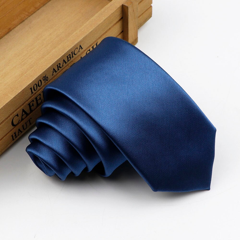 Cravate slim classique pour hommes, couleur unie, rouge, noir, bleu, pour bureau, fête de mariage: 14