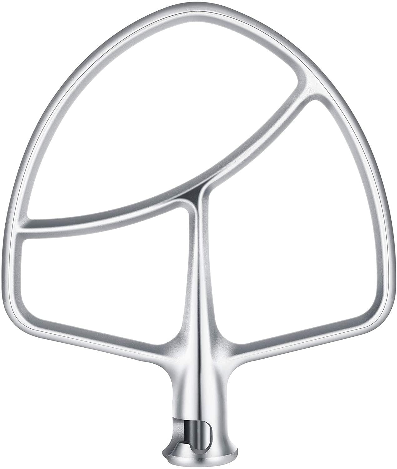 Stainless Steel Stainless Flat Beater for KitchenAid 6quart Bowl-Lift Stand Mixer-Efficient Mixing Attachment Dishwasher