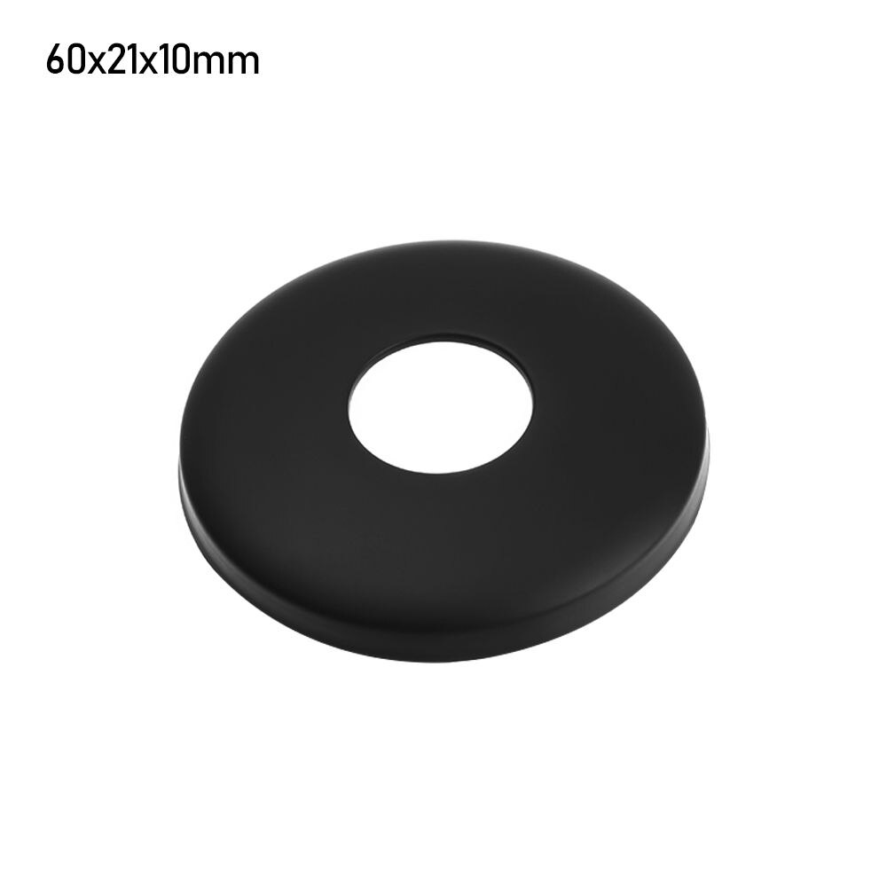 1Pcs Zwarte Douche Kraan Decoratieve Cover Verchroomd Roestvrij Stalen Waterleiding Muur Covers Badkamer Accessoires: 60x21x10mm-