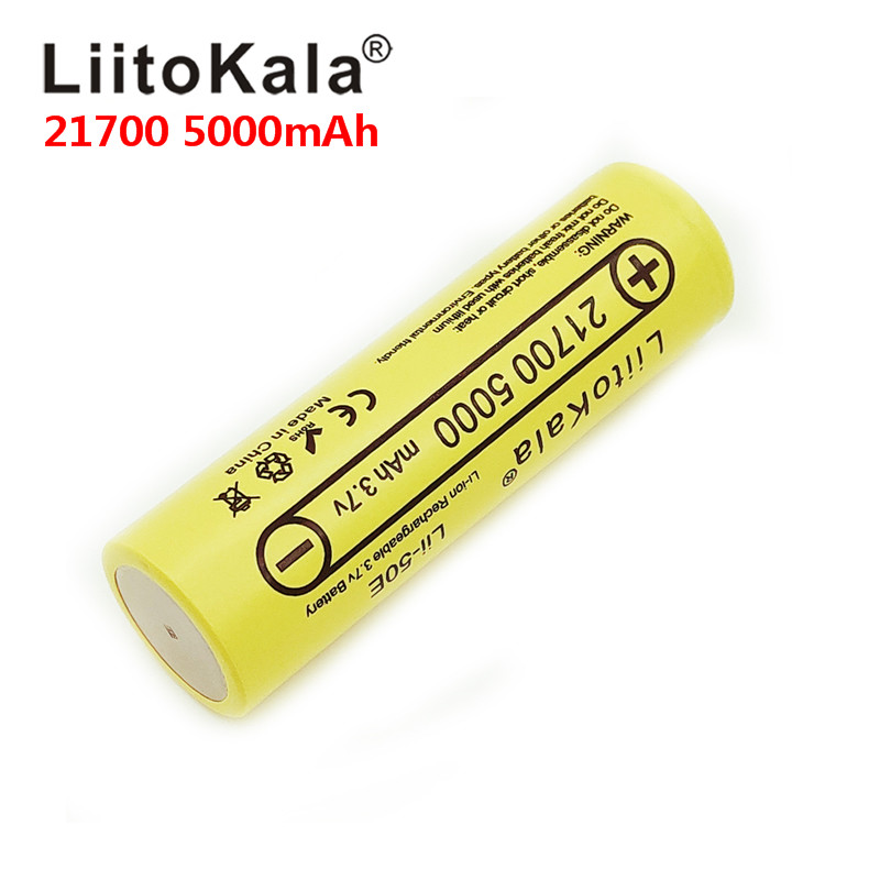 LiitoKala lii-50E 21700 5000mah akumulator 3.7V 5C rozładowanie akumulatory dużej mocy do urządzeń dużej mocy