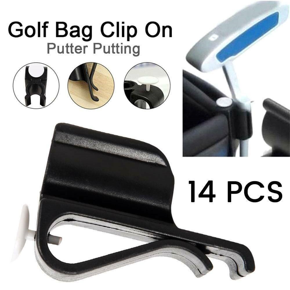 14 stk golfklub arrangører putter holder taske klipsholder jern driver protector high qulity golf sport tilbehør