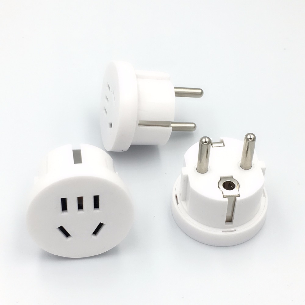 1PC US AU Om EU Plug USA AUS Naar Euro Europa Travel Muur AC Power Plug Wall Charger Outlet adapter Converter 2 Ronde Pin Socket