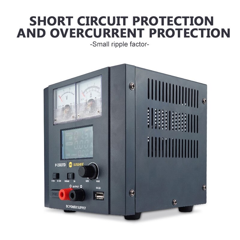 Sunshine P-1503TD 3A DC Power Supply Mobile Phone Repair Intelligent Power Source
