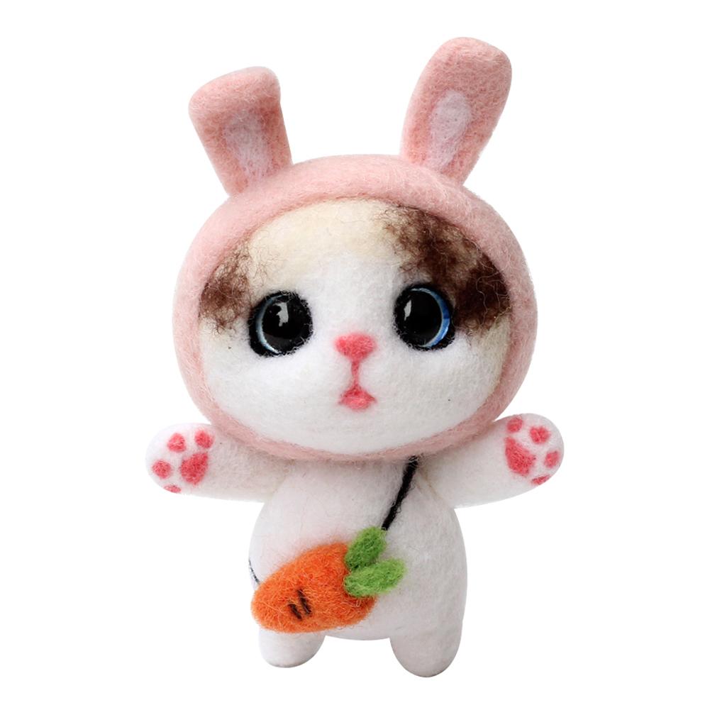 DIY Needle Felting Kit Needle Crafts Wool Felting Animals Kit DIY Handmade Non Finished Dog Handcraft with Needle Felting: 03