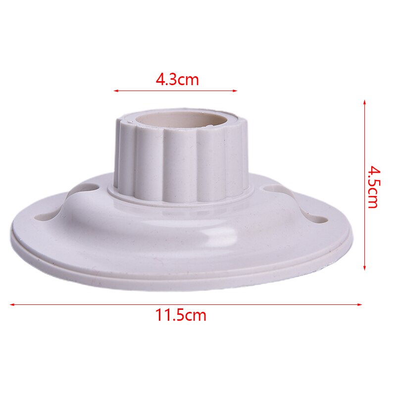 E27 LED Light Bulb Holder Round Socket E27 Base Hanging Lamp Socket Screw Base