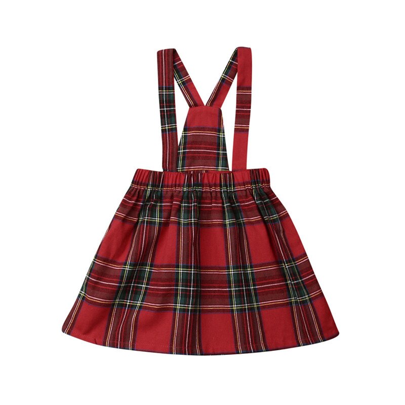 0-5y enfants bébé fille rouge plaid – Grandado